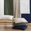 imageBedsure 100 Cotton Quilt Set  Queen Size Bedspread Lightweight Soft Bed Coverlet PureWoven 3Piece Cozy Stitching Comforter with 2 Pillow Shams in Embroidery Clover Pattern 90x96 in Linen Beige07  White  Four Leaf Clover