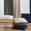 imageBedsure 100 Cotton Quilt Set  Queen Size Bedspread Lightweight Soft Bed Coverlet PureWoven 3Piece Cozy Stitching Comforter with 2 Pillow Shams in Embroidery Clover Pattern 90x96 in Linen Beige05  Olive Green  Four Leaf Clover