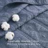 imageBedsure 100 Cotton Quilt Set  Queen Size Bedspread Lightweight Soft Bed Coverlet PureWoven 3Piece Cozy Stitching Comforter with 2 Pillow Shams in Embroidery Clover Pattern 90x96 in Linen Beige03  Navy Blue  Tribal Geometry