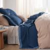imageBedsure Quilts Queen Size  Queen Quilt Bedding Set Bedspread Coverlet Comforter Lightweight Neutral Striped Bedding 3Piece Set with 90x96 Coverlet amp 2 Pillow Shams AllSeason Soft Microfiber08  Navy Contrast Border