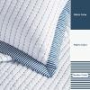 imageBedsure Quilts Queen Size  Queen Quilt Bedding Set Bedspread Coverlet Comforter Lightweight Neutral Striped Bedding 3Piece Set with 90x96 Coverlet amp 2 Pillow Shams AllSeason Soft Microfiber04  White Striped Border