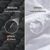 imageBedsure Quilts Queen Size  Queen Quilt Bedding Set Bedspread Coverlet Comforter Lightweight Neutral Striped Bedding 3Piece Set with 90x96 Coverlet amp 2 Pillow Shams AllSeason Soft Microfiber05  Black Solid Border