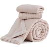 imageBedsure Quilts Queen Size  Queen Quilt Bedding Set Bedspread Coverlet Comforter Lightweight Neutral Striped Bedding 3Piece Set with 90x96 Coverlet amp 2 Pillow Shams AllSeason Soft Microfiber12  Sepia Rose Contrast Border