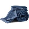 imageBedsure Quilts Queen Size  Queen Quilt Bedding Set Bedspread Coverlet Comforter Lightweight Neutral Striped Bedding 3Piece Set with 90x96 Coverlet amp 2 Pillow Shams AllSeason Soft Microfiber08  Navy Contrast Border