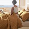 imageBedsure Quilts Queen Size  StitchFree Ultrasonic Quilting Lightweight Olive Green Comforter AllSeason Bedspread amp Coverlet Modern Floral Pattern Soft 3 Piece Machine Washable Bedding 90 x 96  StitchFree Quilting Ultra Soft Lightweight Machine Washable PetFriendly16  Honey Ginger  Clover