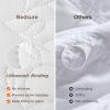 imageBedsure Quilts Queen Size  StitchFree Ultrasonic Quilting Lightweight Olive Green Comforter AllSeason Bedspread amp Coverlet Modern Floral Pattern Soft 3 Piece Machine Washable Bedding 90 x 96  StitchFree Quilting Ultra Soft Lightweight Machine Washable PetFriendly20  White  Leaf