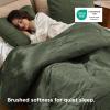 imageBedsure Quilts Queen Size  StitchFree Ultrasonic Quilting Lightweight Olive Green Comforter AllSeason Bedspread amp Coverlet Modern Floral Pattern Soft 3 Piece Machine Washable Bedding 90 x 96  StitchFree Quilting Ultra Soft Lightweight Machine Washable PetFriendly11  Olive Green  Floral