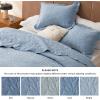 imageBedsure Quilts Queen Size  StitchFree Ultrasonic Quilting Lightweight Olive Green Comforter AllSeason Bedspread amp Coverlet Modern Floral Pattern Soft 3 Piece Machine Washable Bedding 90 x 96  StitchFree Quilting Ultra Soft Lightweight Machine Washable PetFriendly22  Mineral Blue  Leaf
