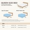imageBedsure Quilts Queen Size  StitchFree Ultrasonic Quilting Lightweight Olive Green Comforter AllSeason Bedspread amp Coverlet Modern Floral Pattern Soft 3 Piece Machine Washable Bedding 90 x 96  StitchFree Quilting Ultra Soft Lightweight Machine Washable PetFriendly22  Mineral Blue  Leaf