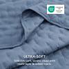imageBedsure Quilts Queen Size  StitchFree Ultrasonic Quilting Lightweight Olive Green Comforter AllSeason Bedspread amp Coverlet Modern Floral Pattern Soft 3 Piece Machine Washable Bedding 90 x 96  StitchFree Quilting Ultra Soft Lightweight Machine Washable PetFriendly04  Mineral Blue  Clover