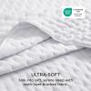 imageBedsure Quilts Queen Size  StitchFree Ultrasonic Quilting Lightweight Olive Green Comforter AllSeason Bedspread amp Coverlet Modern Floral Pattern Soft 3 Piece Machine Washable Bedding 90 x 96  StitchFree Quilting Ultra Soft Lightweight Machine Washable PetFriendly01  Bright White  Clover