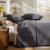 imageBedsure Quilts Queen Size  StitchFree Ultrasonic Quilting Lightweight Olive Green Comforter AllSeason Bedspread amp Coverlet Modern Floral Pattern Soft 3 Piece Machine Washable Bedding 90 x 96  StitchFree Quilting Ultra Soft Lightweight Machine Washable PetFriendly06  Charcoal  Clover