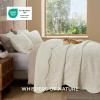imageBedsure Quilts Queen Size  StitchFree Ultrasonic Quilting Lightweight Olive Green Comforter AllSeason Bedspread amp Coverlet Modern Floral Pattern Soft 3 Piece Machine Washable Bedding 90 x 96  StitchFree Quilting Ultra Soft Lightweight Machine Washable PetFriendly21  Cream Yellow  Leaf