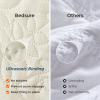 imageBedsure Quilts Queen Size  StitchFree Ultrasonic Quilting Lightweight Olive Green Comforter AllSeason Bedspread amp Coverlet Modern Floral Pattern Soft 3 Piece Machine Washable Bedding 90 x 96  StitchFree Quilting Ultra Soft Lightweight Machine Washable PetFriendly21  Cream Yellow  Leaf