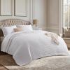 imageBedsure Quilts Queen Size  StitchFree Ultrasonic Quilting Lightweight Olive Green Comforter AllSeason Bedspread amp Coverlet Modern Floral Pattern Soft 3 Piece Machine Washable Bedding 90 x 96  StitchFree Quilting Ultra Soft Lightweight Machine Washable PetFriendly01  Bright White  Clover