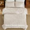 imageBedsure Quilts Queen Size  StitchFree Ultrasonic Quilting Lightweight Olive Green Comforter AllSeason Bedspread amp Coverlet Modern Floral Pattern Soft 3 Piece Machine Washable Bedding 90 x 96  StitchFree Quilting Ultra Soft Lightweight Machine Washable PetFriendly13 Beige  Floral