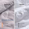 imageBedsure Quilts Queen Size  StitchFree Ultrasonic Quilting Lightweight Olive Green Comforter AllSeason Bedspread amp Coverlet Modern Floral Pattern Soft 3 Piece Machine Washable Bedding 90 x 96  StitchFree Quilting Ultra Soft Lightweight Machine Washable PetFriendly18  Purple  Clover