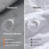 imageBedsure Quilts Queen Size  StitchFree Ultrasonic Quilting Lightweight Olive Green Comforter AllSeason Bedspread amp Coverlet Modern Floral Pattern Soft 3 Piece Machine Washable Bedding 90 x 96  StitchFree Quilting Ultra Soft Lightweight Machine Washable PetFriendly05  Grey  Clover