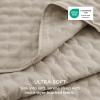 imageBedsure Quilts Queen Size  StitchFree Ultrasonic Quilting Lightweight Olive Green Comforter AllSeason Bedspread amp Coverlet Modern Floral Pattern Soft 3 Piece Machine Washable Bedding 90 x 96  StitchFree Quilting Ultra Soft Lightweight Machine Washable PetFriendly12  Linen  Clover