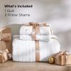 imageBedsure Quilts Queen Size  StitchFree Ultrasonic Quilting Lightweight Olive Green Comforter AllSeason Bedspread amp Coverlet Modern Floral Pattern Soft 3 Piece Machine Washable Bedding 90 x 96  StitchFree Quilting Ultra Soft Lightweight Machine Washable PetFriendly01  Bright White  Clover