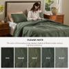 imageBedsure Quilts Queen Size  StitchFree Ultrasonic Quilting Lightweight Olive Green Comforter AllSeason Bedspread amp Coverlet Modern Floral Pattern Soft 3 Piece Machine Washable Bedding 90 x 96  StitchFree Quilting Ultra Soft Lightweight Machine Washable PetFriendly11  Olive Green  Floral
