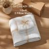 imageBedsure Quilts Queen Size  StitchFree Ultrasonic Quilting Lightweight Olive Green Comforter AllSeason Bedspread amp Coverlet Modern Floral Pattern Soft 3 Piece Machine Washable Bedding 90 x 96  StitchFree Quilting Ultra Soft Lightweight Machine Washable PetFriendly20  White  Leaf