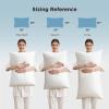 imageBedsure Cooling Pillowcase Silk  Like Pillow Cases Queen Size Set of 2 Zipper Pillow Case Infused 3 HA amp Ceramides to Hydrate Skin OekoTEX Certified White01  White