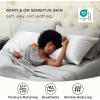 imageBedsure Satin Pillowcase with Zipper Similar to Silk Pillow Cases 2 Pack Satin King Size Pillow Cases Set of 2 Silky amp Soft Pillow Cover for Hair and Skin Gifts for Women Men Pink 20x36 Inches02  White  Zipper