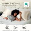 imageBedsure Satin Pillowcase with Zipper Similar to Silk Pillow Cases 2 Pack Satin King Size Pillow Cases Set of 2 Silky amp Soft Pillow Cover for Hair and Skin Gifts for Women Men Pink 20x36 Inches01  Beige  Zipper