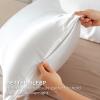 imageBedsure Satin Pillowcase with Zipper Similar to Silk Pillow Cases 2 Pack Satin King Size Pillow Cases Set of 2 Silky amp Soft Pillow Cover for Hair and Skin Gifts for Women Men Pink 20x36 Inches02  White  Zipper