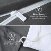 imageBedsure Duvet Cover Queen Size  Only Includes 1 Duvet Cover 90x90 Hotel Luxury Soft Double Brushed All Season Bedding for Kids amp Adults Zipper Closure Grey No Comforter No Pillow Shams00  Dark Grey No Comforter