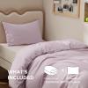 imageBedsure Duvet Cover Queen Size  Only Includes 1 Duvet Cover 90x90 Hotel Luxury Soft Double Brushed All Season Bedding for Kids amp Adults Zipper Closure Grey No Comforter No Pillow Shams08  Pink Mocha No Comforter