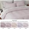 imageBedsure Duvet Cover Queen Size  Only Includes 1 Duvet Cover 90x90 Hotel Luxury Soft Double Brushed All Season Bedding for Kids amp Adults Zipper Closure Grey No Comforter No Pillow Shams08  Pink Mocha No Comforter