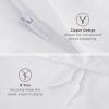 imageBedsure Duvet Cover Queen Size  Only Includes 1 Duvet Cover 90x90 Hotel Luxury Soft Double Brushed All Season Bedding for Kids amp Adults Zipper Closure Grey No Comforter No Pillow Shams01  White Only Duvet Cover