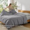imageBedsure Duvet Cover Queen Size  Only Includes 1 Duvet Cover 90x90 Hotel Luxury Soft Double Brushed All Season Bedding for Kids amp Adults Zipper Closure Grey No Comforter No Pillow Shams05  Grey Only Duvet Cover