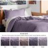imageBedsure Duvet Cover Queen Size  Only Includes 1 Duvet Cover 90x90 Hotel Luxury Soft Double Brushed All Season Bedding for Kids amp Adults Zipper Closure Grey No Comforter No Pillow Shams11  Grayish Purple No Comforter
