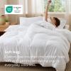 imageBedsure Duvet Cover Queen Size  Only Includes 1 Duvet Cover 90x90 Hotel Luxury Soft Double Brushed All Season Bedding for Kids amp Adults Zipper Closure Grey No Comforter No Pillow Shams01  White No Comforter