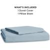imageBedsure Duvet Cover Queen Size  Only Includes 1 Duvet Cover 90x90 Hotel Luxury Soft Double Brushed All Season Bedding for Kids amp Adults Zipper Closure Grey No Comforter No Pillow Shams06  Mineral Blue No Comforter