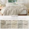 imageBedsure Duvet Cover Queen Size  Only Includes 1 Duvet Cover 90x90 Hotel Luxury Soft Double Brushed All Season Bedding for Kids amp Adults Zipper Closure Grey No Comforter No Pillow Shams03  Linen No Comforter