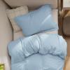 imageBedsure Duvet Cover Queen Size  Only Includes 1 Duvet Cover 90x90 Hotel Luxury Soft Double Brushed All Season Bedding for Kids amp Adults Zipper Closure Grey No Comforter No Pillow Shams06  Light Blue No Comforter