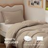 imageBedsure Duvet Cover Queen Size  Only Includes 1 Duvet Cover 90x90 Hotel Luxury Soft Double Brushed All Season Bedding for Kids amp Adults Zipper Closure Grey No Comforter No Pillow Shams09  Hazel No Comforter