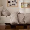 imageBedsure Duvet Cover Queen Size  Only Includes 1 Duvet Cover 90x90 Hotel Luxury Soft Double Brushed All Season Bedding for Kids amp Adults Zipper Closure Grey No Comforter No Pillow Shams09  Light Khaki No Comforter