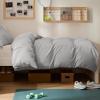 imageBedsure Duvet Cover Queen Size  Only Includes 1 Duvet Cover 90x90 Hotel Luxury Soft Double Brushed All Season Bedding for Kids amp Adults Zipper Closure Grey No Comforter No Pillow Shams05  Silver Grey No Comforter