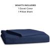 imageBedsure Duvet Cover Queen Size  Only Includes 1 Duvet Cover 90x90 Hotel Luxury Soft Double Brushed All Season Bedding for Kids amp Adults Zipper Closure Grey No Comforter No Pillow Shams00  Navy Blue No Comforter