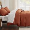 imageBedsure Duvet Cover Queen Size  Only Includes 1 Duvet Cover 90x90 Hotel Luxury Soft Double Brushed All Season Bedding for Kids amp Adults Zipper Closure Grey No Comforter No Pillow Shams09  Terracotta No Comforter