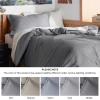 imageBedsure Duvet Cover Queen Size  Only Includes 1 Duvet Cover 90x90 Hotel Luxury Soft Double Brushed All Season Bedding for Kids amp Adults Zipper Closure Grey No Comforter No Pillow Shams05  Grey No Comforter