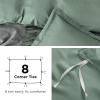 imageBedsure Duvet Cover Queen Size  Only Includes 1 Duvet Cover 90x90 Hotel Luxury Soft Double Brushed All Season Bedding for Kids amp Adults Zipper Closure Grey No Comforter No Pillow Shams04  Sage Green No Comforter