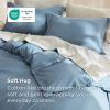 imageBedsure Duvet Cover Queen Size  Only Includes 1 Duvet Cover 90x90 Hotel Luxury Soft Double Brushed All Season Bedding for Kids amp Adults Zipper Closure Grey No Comforter No Pillow Shams06  Mineral Blue No Comforter