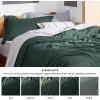 imageBedsure Duvet Cover Queen Size  Only Includes 1 Duvet Cover 90x90 Hotel Luxury Soft Double Brushed All Season Bedding for Kids amp Adults Zipper Closure Grey No Comforter No Pillow Shams04  Forest Green No Comforter