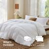 imageBedsure Duvet Cover Queen Size  Only Includes 1 Duvet Cover 90x90 Hotel Luxury Soft Double Brushed All Season Bedding for Kids amp Adults Zipper Closure Grey No Comforter No Pillow Shams01  White No Comforter